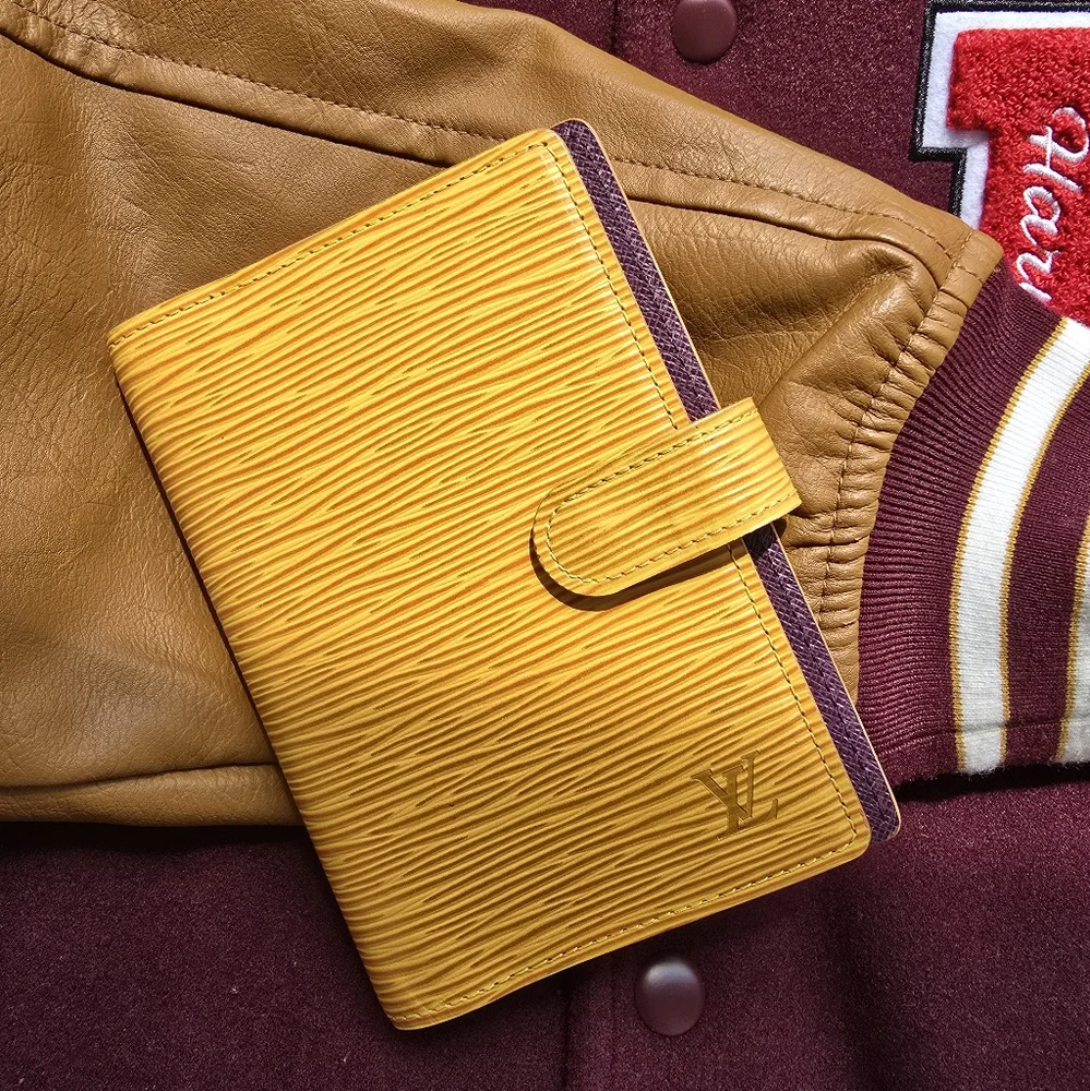 Authentic Louis Vuitton Mustard Yellow Agenda Wallet - Picture 1 of 12